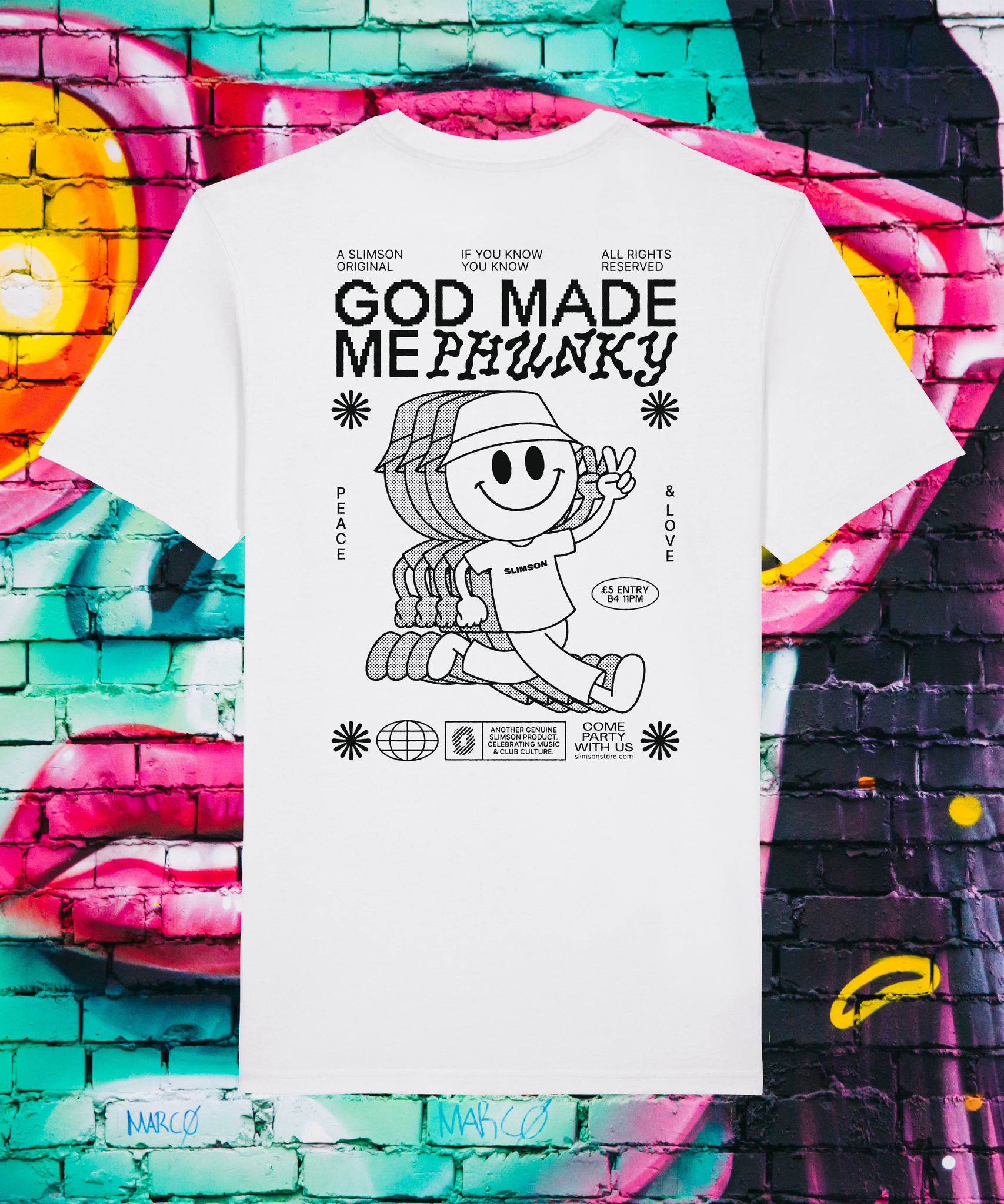 God Made Me Phunky Poster T-Shirt